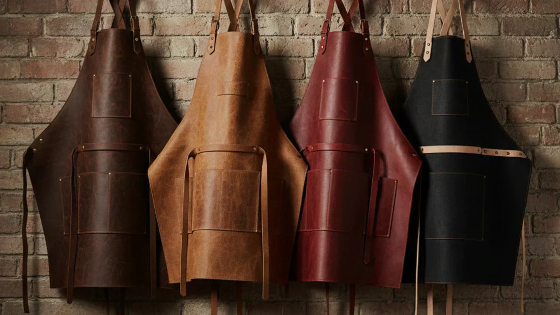 types of leather apron