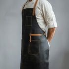 BBQ Savior leather grilling apron
