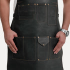 Black Men Artist Leather Apron