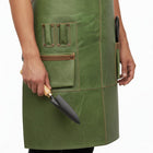 Bloom Belt Green Leather Apron