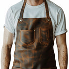 Brisket Boss Leather Butcher Apron