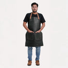 Cooking Leather Apron Black