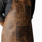 Espresso Shield Leather Barista Apron