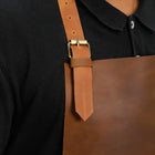 Heat Forge Brown Leather Apron
