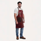 Mens butcher leather apron