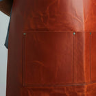 Orange artist leather apron