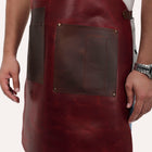 Red Butcher Leather Apron For Men