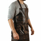 SizzleGrill Chef Leather Apron For Men