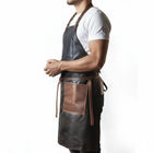 black FlameFrenzy Chef Apron