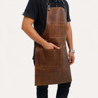 Brown Barista Leather Apron For Men
