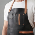 leather grilling apron