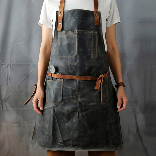 grill master's BBQ leather apron